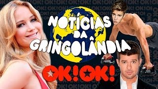 Justin Bieber só na flexão, Jennifer Lawrence exausta e Robin Thicke quer matar a Miley!