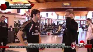 Honda With Kaka Today in Milanello 05-01-2014