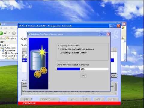 how to install oracle 10g on Windows XP - YouTube