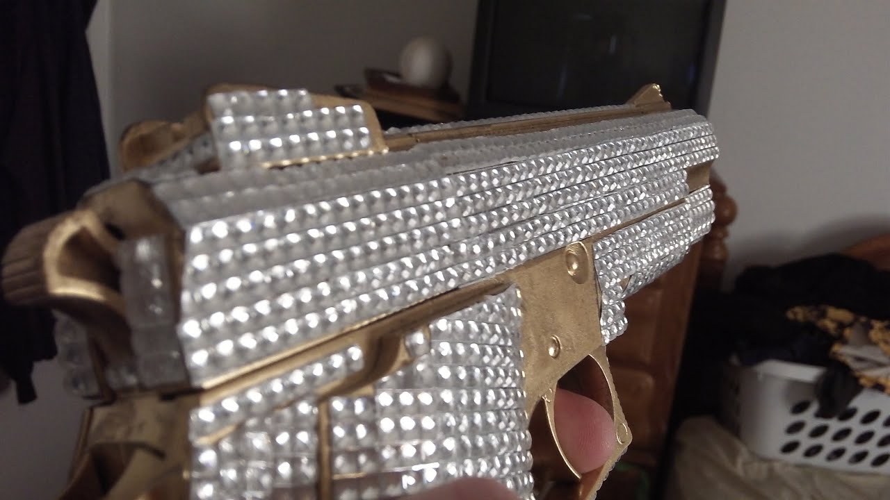 Showing off my REAL Diamond Camo Pistol - YouTube