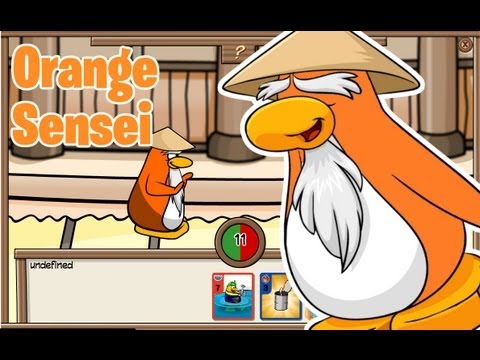 Club Penguin- Orange Sensei Glitch, Make sure that you have the dojo post card