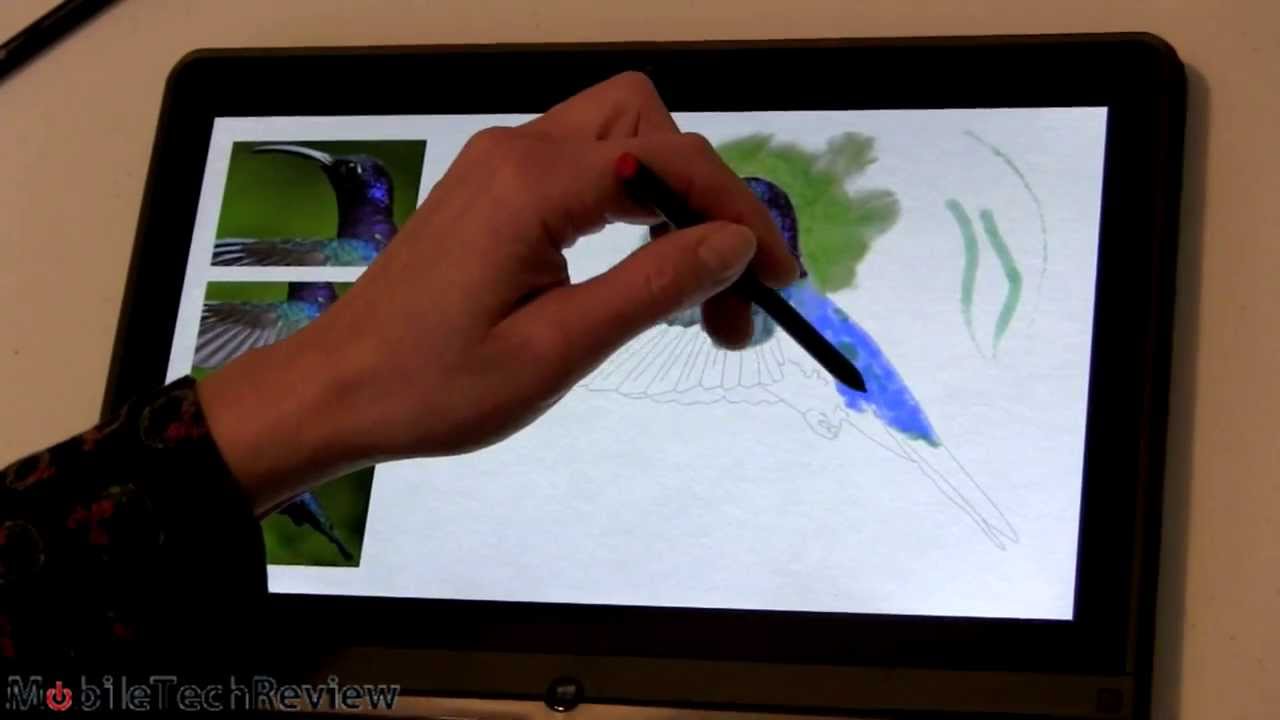 Lenovo ThinkPad Yoga Wacom Pen Demo and Review - YouTube