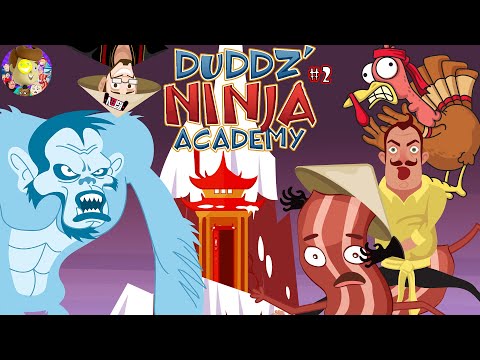 HELLO NEIGHBOR RACE TO THUNDER MOUNTAIN! (Duddz Ninja Academy #2) Funny animation
