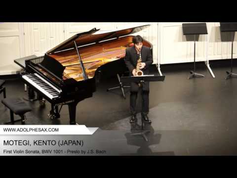 Dinant 2014 - Motegi, Kento - First Violin Sonata, BWV 1001 - Presto by J.S. Bach