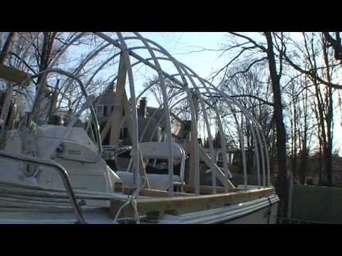 Winter Boat Cover for EdgeWater 188 CC Power Boat - YouTube