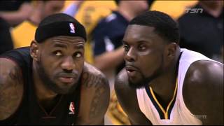 Lance Stephenson blows in LeBron's ear