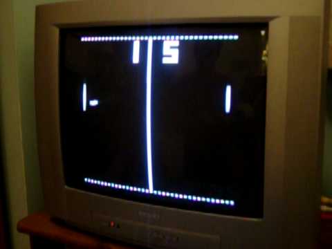 Pong - retro tennis, soccer and squash TV game in a CPLD. - YouTube