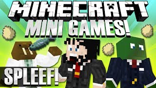 Minecraft Mini Games! - Spleef, Bow Spleef & Splegg!