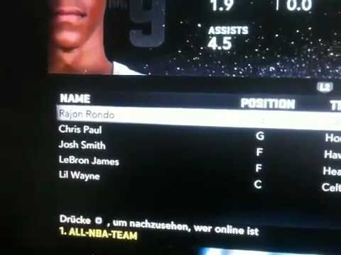 My Trophies, my player in 2K11