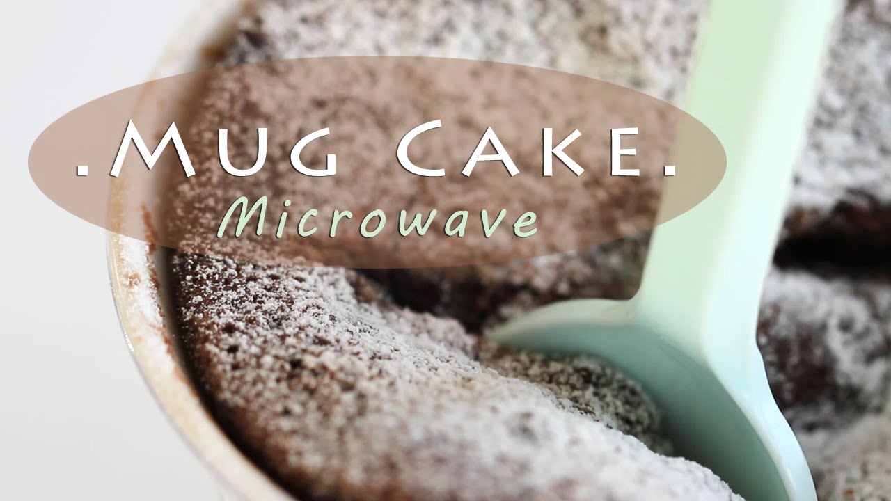 5-Minute Chocolate Cake in Mug - Microwave Recipe 전자렌지 초코 ...