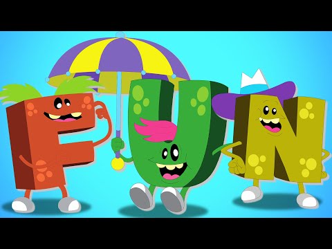 FUN with Alphabet Monsters | ABC Monsters Academy | Funny Cartoon | Learning Alphabets for Kids
