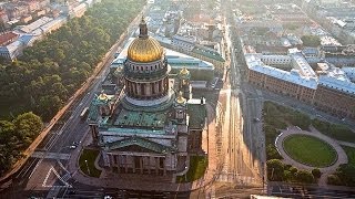 Санкт-Петербург, Исаакиевская и Сенатская площади, исторические путешествия, кинозарисовка