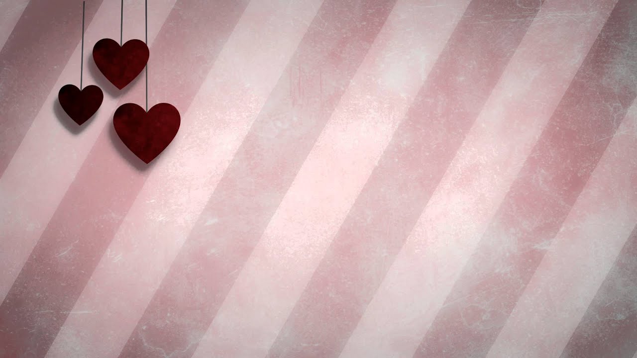 Hanging Hearts - HD Motion Graphics Background Loop - YouTube