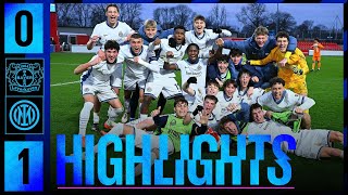 ZANCHETTA DECISIVO, L'INTER FA 6/6 🔥? | LEVERKUSEN 0-1 INTER | HIGHLIGHTS | YOUTH LEAGUE 24-25⚫🔵??