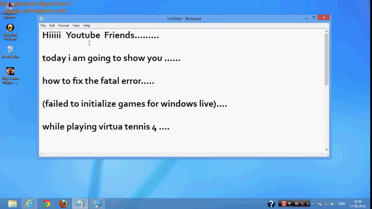 how to fix failed to initialize games for windows live - YouTube