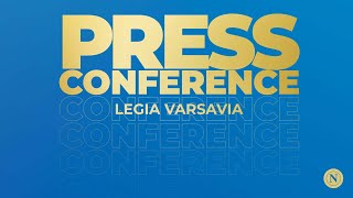 LIVE | La conferenza stampa del Legia Varsavia