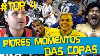 TOP4 - MOMENTOS MAIS CONSTRANGEDORES DAS COPAS DO MUNDO