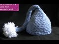 How To Crochet A Elf Style Beanie Part 1 Of 5 - Youtube