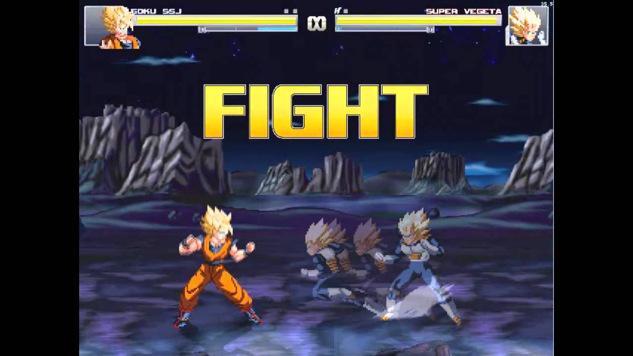 MUGEN 1.1 GOKU VS VEGETA [DOWNLOAD] - YouTube