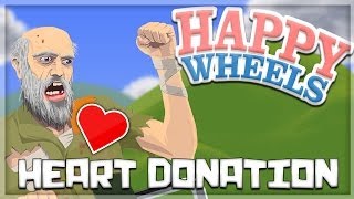 KSIOlajidebt Plays | Happy Wheels | "HEART DONATION"