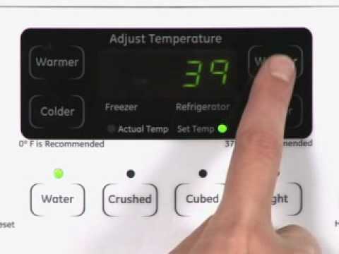 refrigerator side temp controls temperature adjusting settings kenmore elite byside actual sensor part