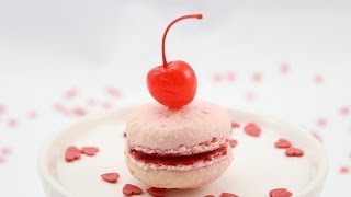 Kirsch-Macarons (perfekt zum Valentinstag)