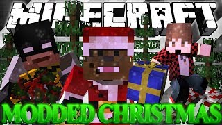 SANTA'S FLYING CASTLE! Christmas Mod Adventure in Minecraft w/ BajanCanadian and xRPMx13 #1