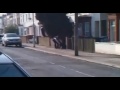 Video Dog Shot 3 times - doberman Dog Attacks / pitbull Dog Attacks / Police Officers