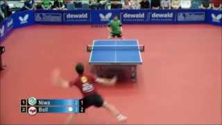 Table Tennis German League 2013/14　Koki Niwa vs Timo Boll