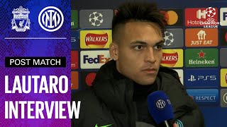 LIVERPOOL 0-1 INTER | LAUTARO MARTINEZ EXCLUSIVE INTERVIEW 👏🏻?🎙️⚫🔵???? [SUB ENG]