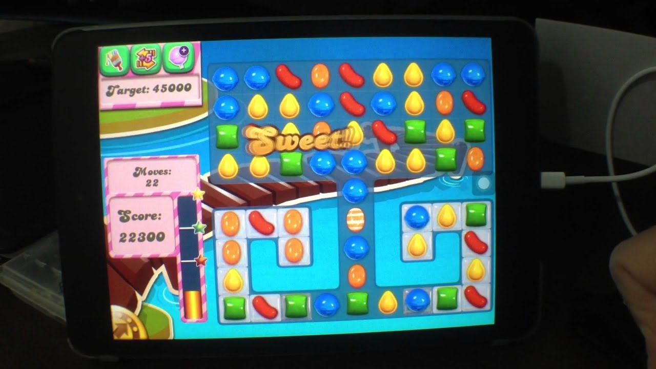 Candy Crush Saga Level 133 on an iPad Mini - YouTube