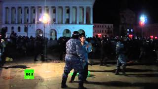 Милиция разогнала протест сторонников евроинтеграции в Киеве