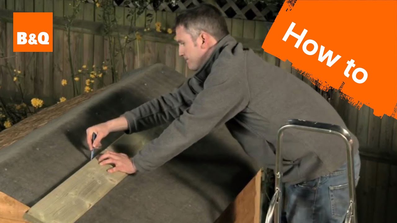 how to felt a shed roof - youtube
