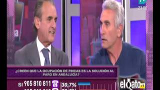 Cara a cara de Mario Conde y Cañamero, sobre la ocupación de la finca `Los Carrizos´