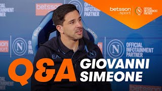 💙? SSC NAPOLI: Q&A CON GIOVANNI SIMEONE | Presented by @BetssonSport