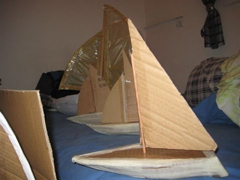 How to build a cardboard boat - YouTube
