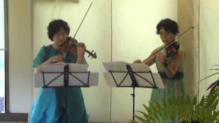 テレマン「二つのヴァイオリンのためのソナタ第6番」第1、4楽章