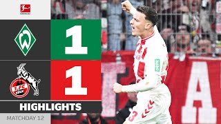 EL MALA Secures Draw! | WERDER BREMEN — 1. FC KÖLN | Highlights | Matchday 12 – Bundesliga 2025/26