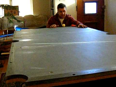 Pool table Installation part 5 three pieces of slate mpeg2video 