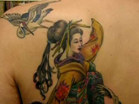 tattoo geisha danza con gru 2 andytattoostudio 6462 views 2 years ago 