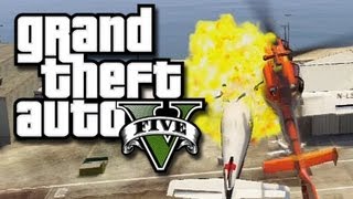 GTA 5 Online Multiplayer Funny Gameplay Moments! #8 (GTA V Fun with Jets, Helicopters, and More!)