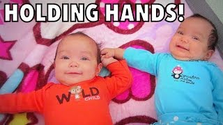 Twins Holding Hands! - June 30, 2014 - itsjudyslife Daily Vlog