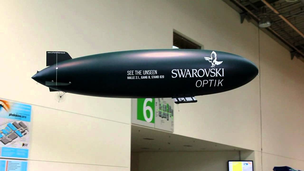 Blimp Air ship ferngelenktes Luftschiff "Swarovski" Zeppelin RC 2013