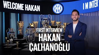 HAKAN CALHANOGLU | Exclusive first Inter TV Interview | #WelcomeHakan #IMInter 🎙️⚫️🔵🇹🇷???? [SUB ENG]