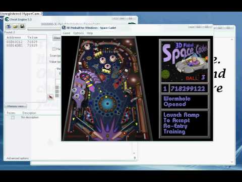 Pinball Space Cadet Hacks - Cheat Engine - YouTube