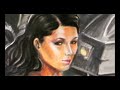 Custom Pin-Up Portrait with 3 Cars