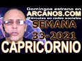 Video Horscopo Semanal CAPRICORNIO  del 8 al 14 Agosto 2021 (Semana 2021-33) (Lectura del Tarot)