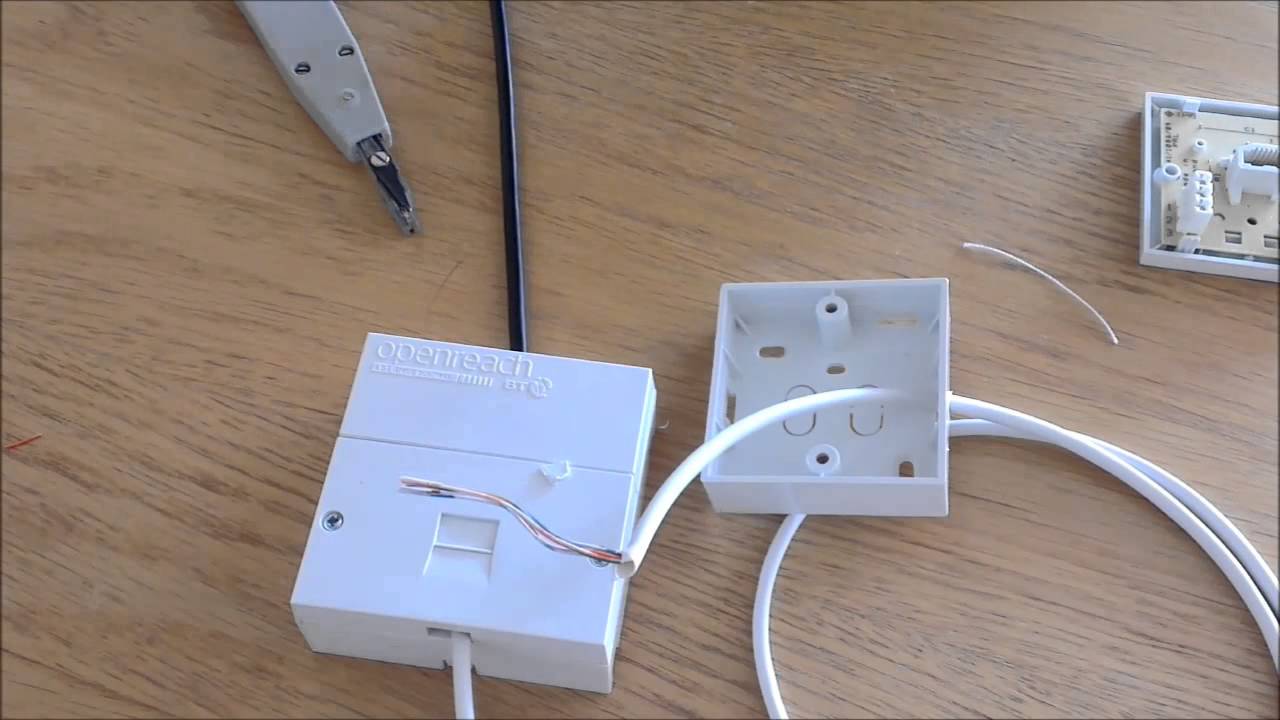 How to wire a phone extension from a BT Master socket UK YouTube