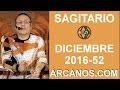 Video Horscopo Semanal SAGITARIO  del 18 al 24 Diciembre 2016 (Semana 2016-52) (Lectura del Tarot)