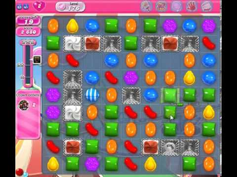How to beat Candy Crush Saga Level 176 - 3 Stars - No Boosters - 73